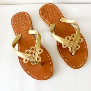 Diane Von Furstenberg DVF Gold Sandals